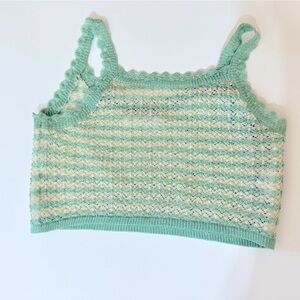 ZARA size 9-10 crop top! NWOT!  Adorable beach cover up or by itself! :)